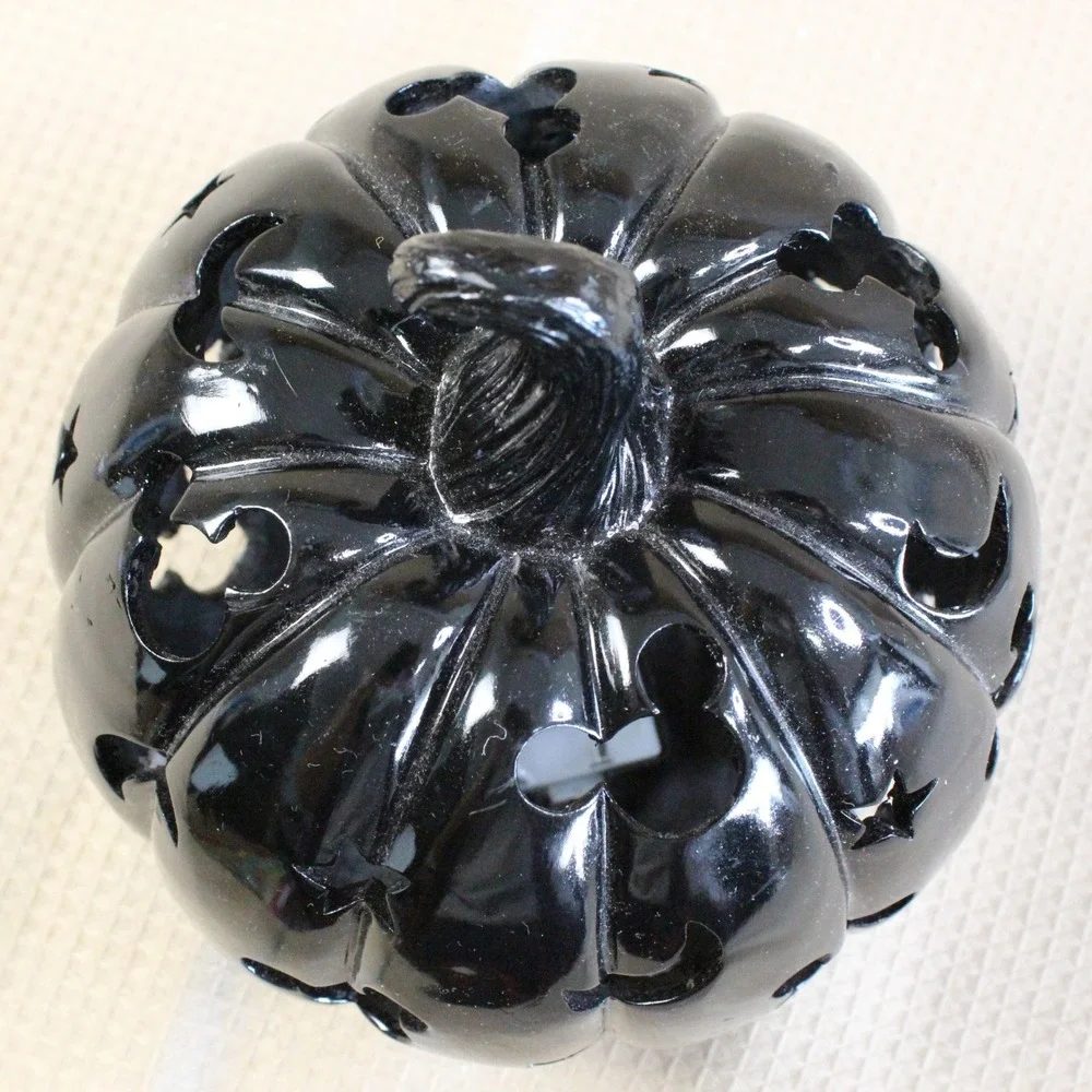 Disney Mickey Mouse Black Pumpkin Light Up Halloween Decor 23HLDIX1 Whimsigoth